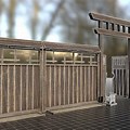 Japanese Fence 3D Low Poly
