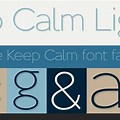 Keep Calm Font Family
