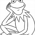 Kermit Smoking Coloring Pages