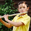Kids with Big Flute