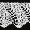 Knitted Leaf Edging Pattern