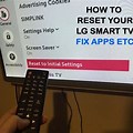 LG Smart TV Factory Reset