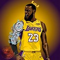 Lakers Basketball Coach Cartoon