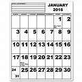Large Print Free Printable Calendar