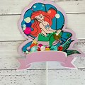 Little Mermaid Logo Cake Toppers