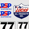 Lucas Oil Front Number Plate Logo