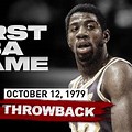 Magic Johnson First NBA Game