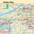 Map of Osaka Japan in English