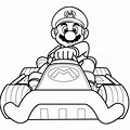 Mario Kart Coloring Pages for Kids