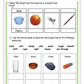Materials Science Year 1 Worksheets