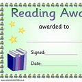 Mayfield School Portsmouth Reading Certificate