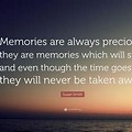 Memory Quotes and Sayings