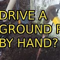 Methods to Hammer Ground Rod