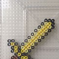Minecraft Gold Sword Perler Beads