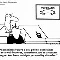 Mobile Communication System Cartoon