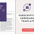 Monthly Subscription Service Agreement Template