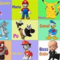 Most Popular Kids Cartoon Characters