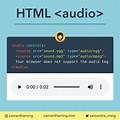 Muisc Tag Code HTML