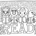 National Book Lovers Day Coloring Pages