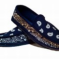 Navy Blue Bandana Shoes