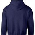 Navy Blue Hoodie Front and Back