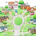 Neighborhood Map Clip Art