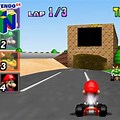 Nintendo 64 Mario Kart Gameplay