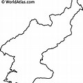 North Korea Blank Map