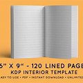 Notepad Page Template 6X9