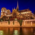 Notre Dame Cathedral Paris at Night