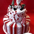 Number 5 Christmas Theme Cake