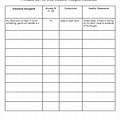 OCD Intrusive Thoughts Worksheet