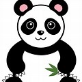 Panda with Candy Cute Clip Art