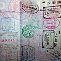 Passport Book Full of Stamps