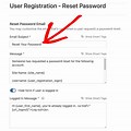 Password Reset Email Message Example