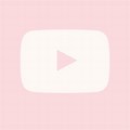 Pastel Pink YouTube Logo