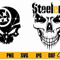 Pittsburgh Steelers Skull Logo SVG