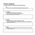 Poetry Analysis Template
