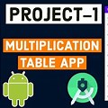Print Multiplication Table in Android Studio