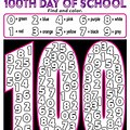 Printable 100 Days of School Number Cut Out