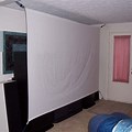 Projector Screen White Bed Sheet