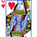 Queen of Hearts Card Clip Art