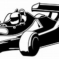 Racing Automotive Art Black and White