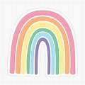 Rainbow Aesthetic Stickers PNG