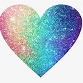 Rainbow Glitter Heart Graphic