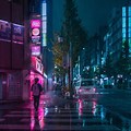 Raining Tokyo Drawing Inspo
