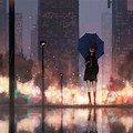 Rainy Anime Wallpaper Pixle