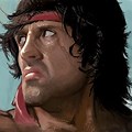 Rambo Sylvester Stallone Artwork 4K