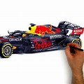 Red Bull F1 Car Drawing
