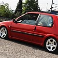 Red Peugeot 106